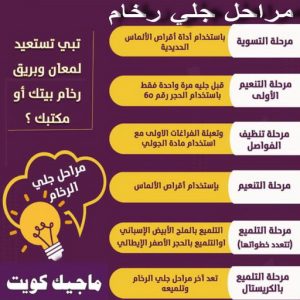 جلي رخام مراحل جلي رخام - شركة جلي رخام - الوطنية📞99663955 - معلم جلي رخام - جلي رخام الكويت - رقم جلي رخام - جلي الرخام - تنظيف رخام - شركة تنظيف رخام - تلميع رخام